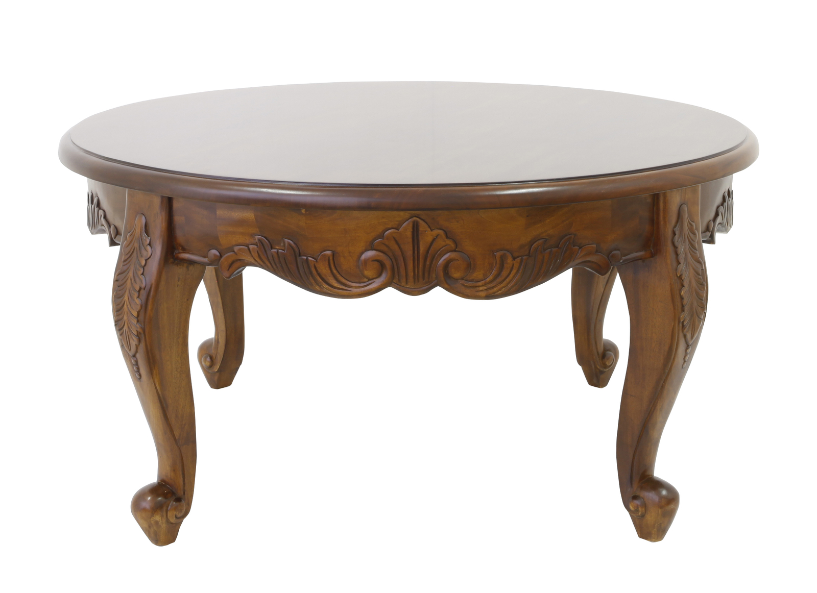 Ornate round clearance coffee table