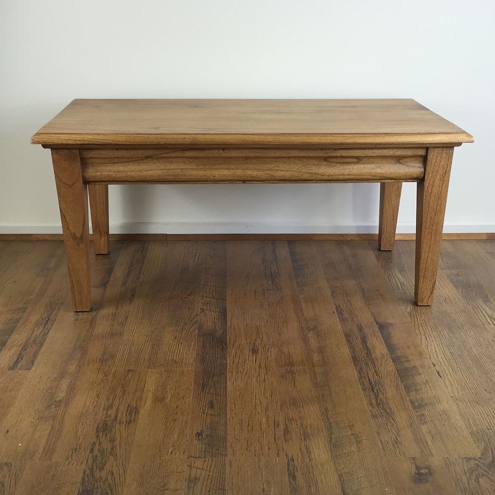 Solid Wood Rectangular Coffee Table with side Drawer
