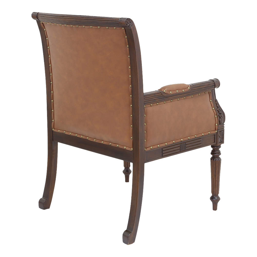 Solid Mahogany Wood Office Chair / Antique Style Classic ...