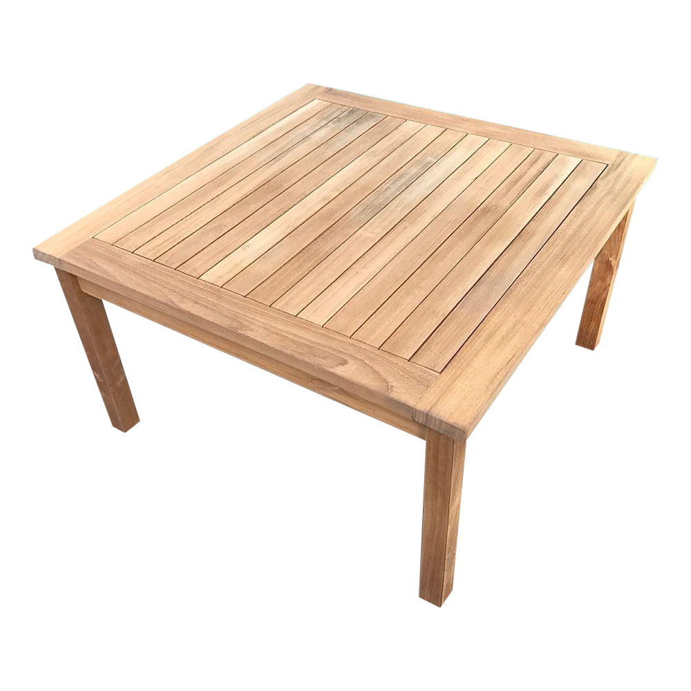 Solid Teak wood Large Square Coffee Table Garden Outdoor ...