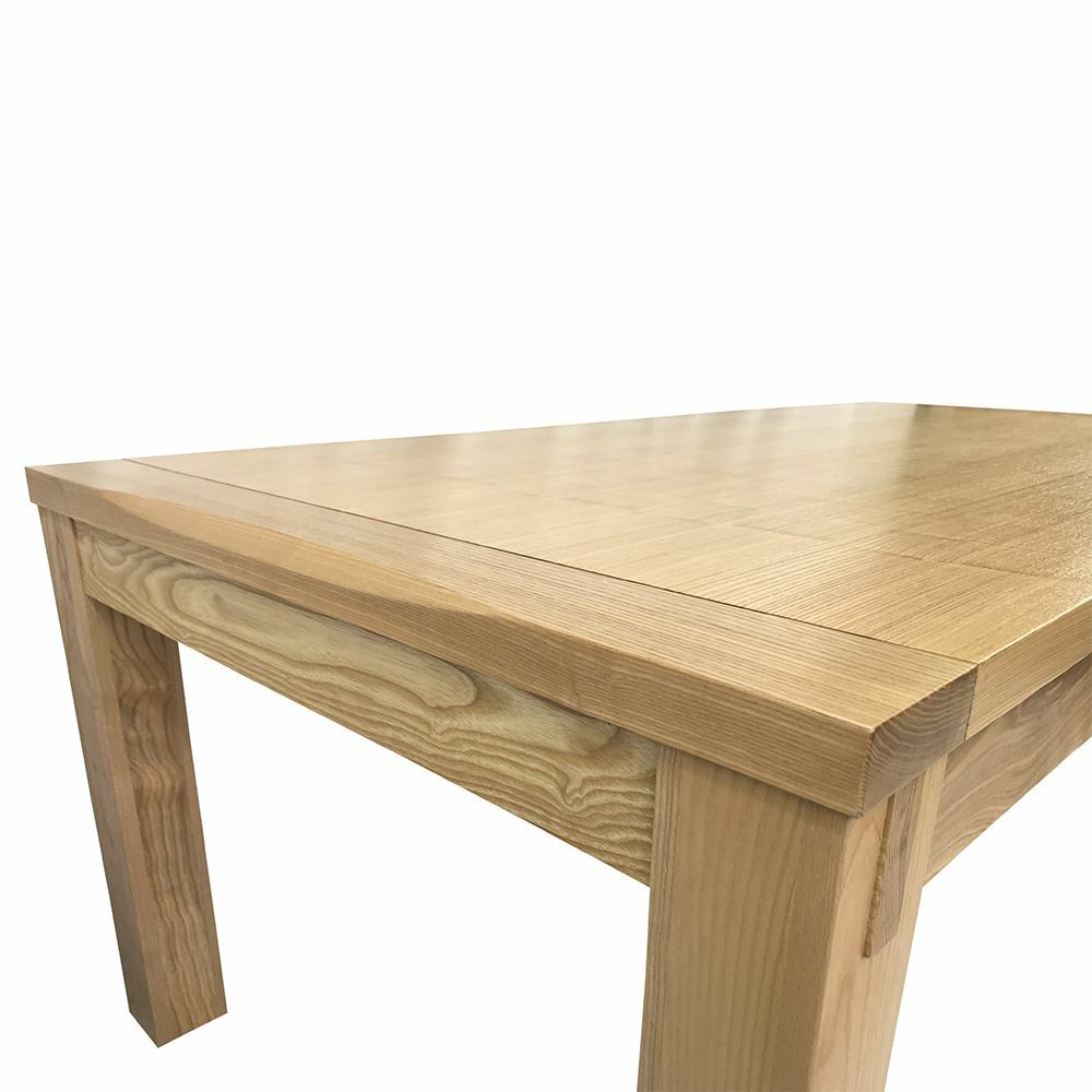 Solid Ash Timber Wood Rectangular Dining Table 2m Antique Reproduction
