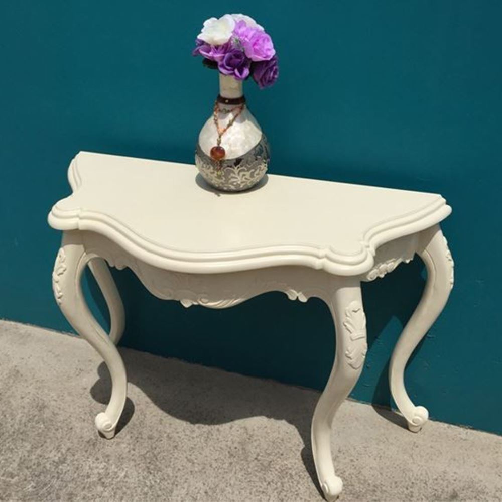 Antique Style Mahogany Wood French Style Hall Table ST24W