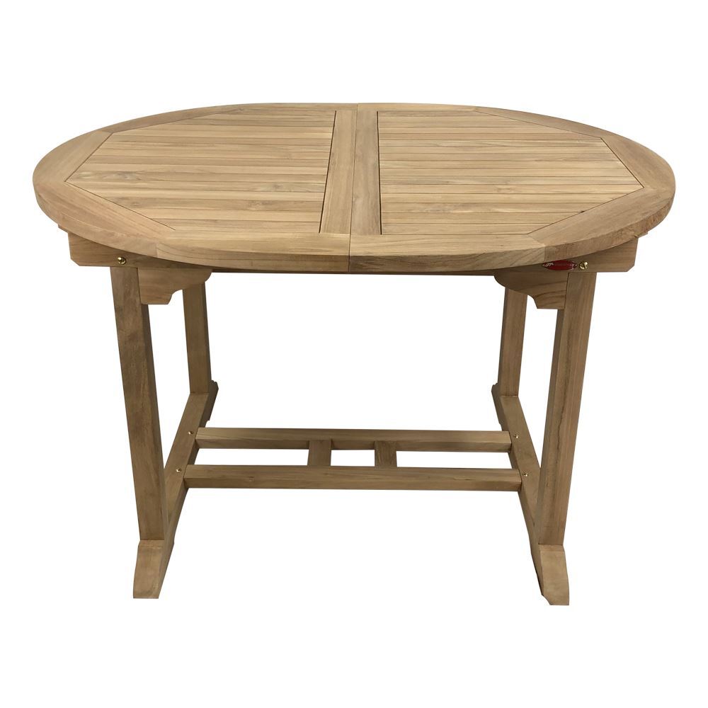 Outdoor Furniture Solid Teak Wood Oval Extension Table 2 ...