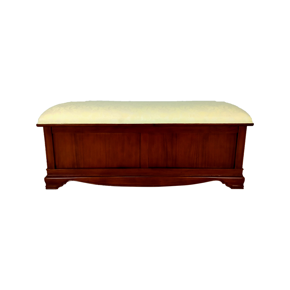 Solid Mahogany Wood Large Storage Blanket Box Ottoman Bench Seat Pre Order