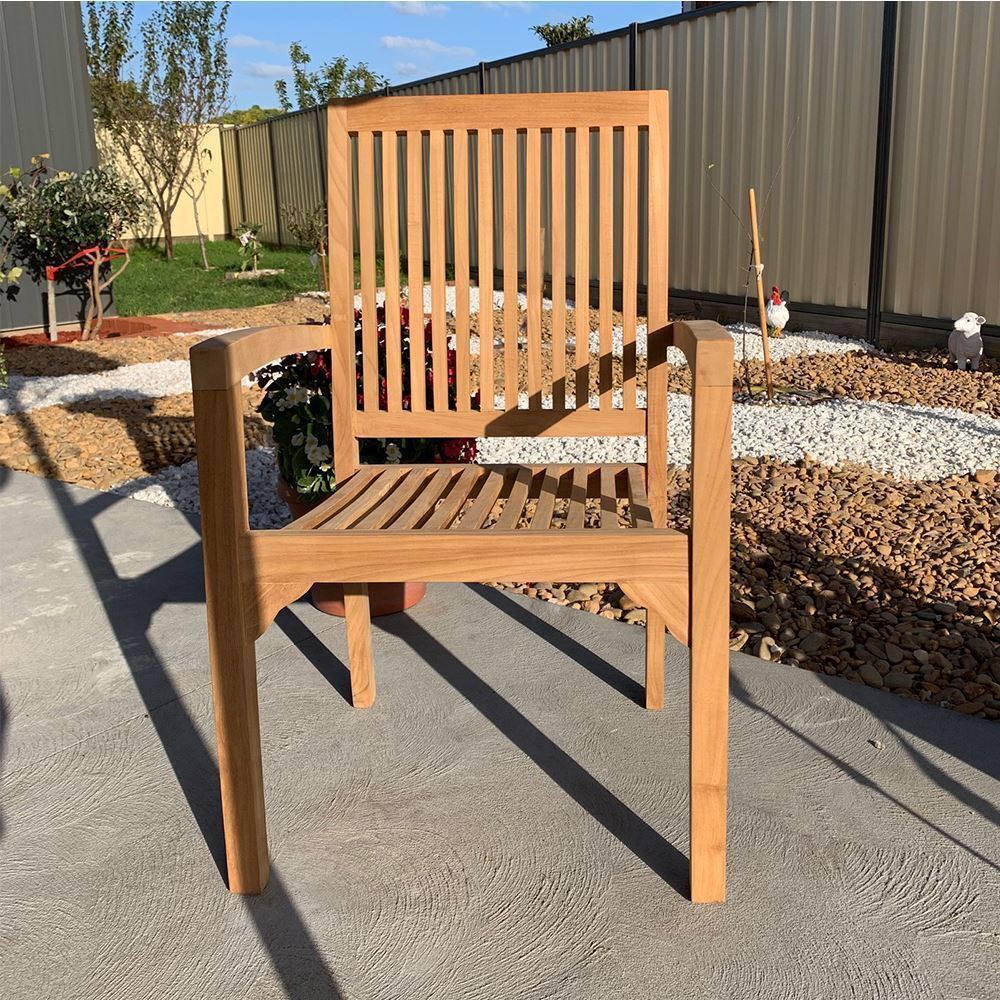Outdoor Furniture Solid Teak Wood Large Extension Garden ...