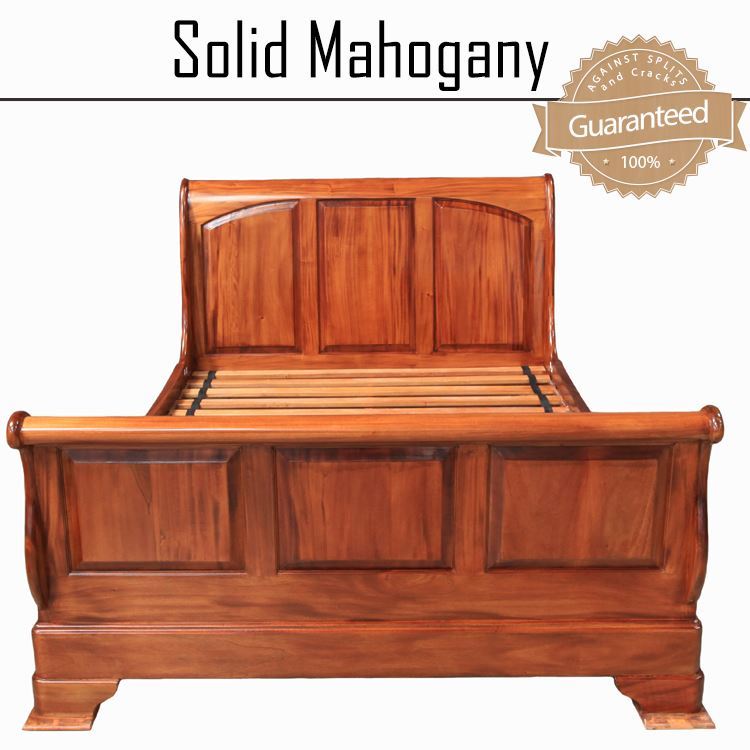 Bedroom Furniture Solid Mahogany Wood, Solid Wood Mahogany Bed Frame