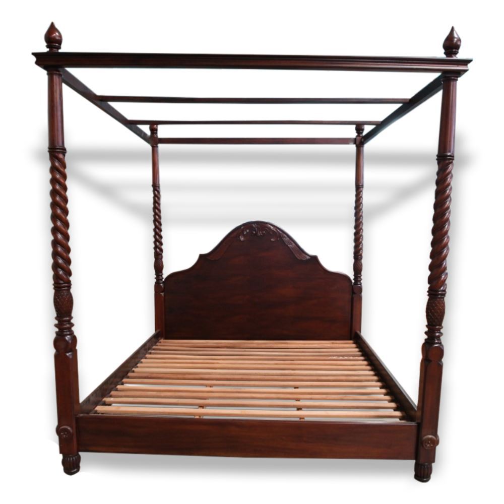 Antique Style Bedroom Furniture Solid Mahogany Wood