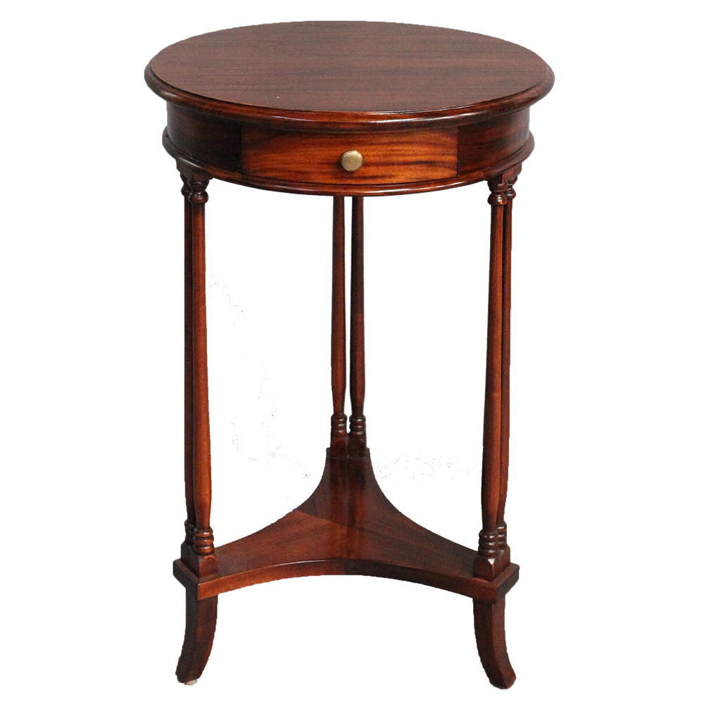Antique mahogany sales end tables
