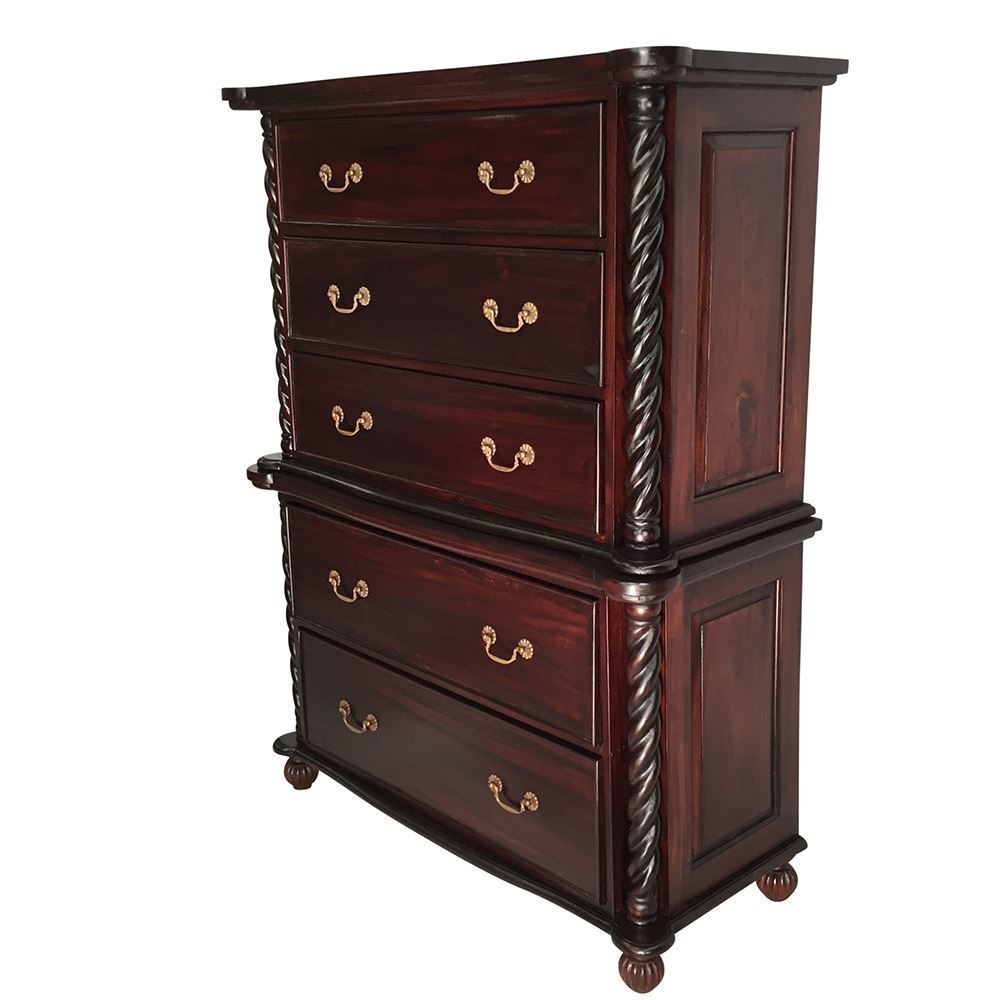 Antique Style Bedroom Furniture Solid Mahogany Wood Colonial