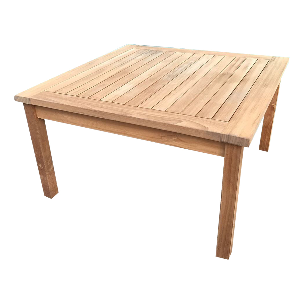 Solid Teak wood Large Square Coffee Table Garden Outdoor ...
