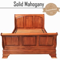 Mahogany Wood Queen Bed Monet Collection
