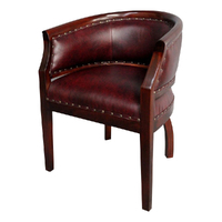 Solid Mahogany Wood  Victorian Tub Chair