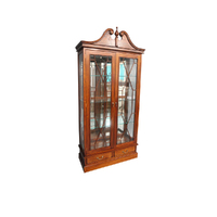 Solid Mahogany Timber 2 doors Display Cabinet 