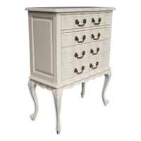 Mahogany Wood 4 Drawers Queen Anne Chest of Drawers