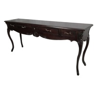 Mahogany Wood Large Elegant Hall Table With 5 Drawers
