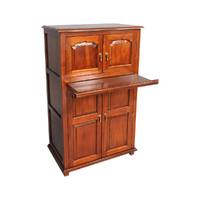 Solid Mahogany Drink Cabinet Bottle Holder 