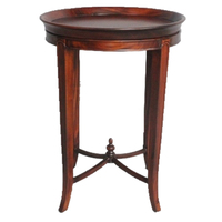 Solid Mahogany Wood Reproduction Round Tea Table