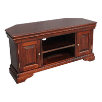 Solid Mahogany Wood Large Corner TV Stand / Cabinet