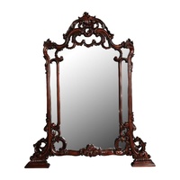 Solid Mahogany Wood Hand Crafted  Gertrude Wall Mirror