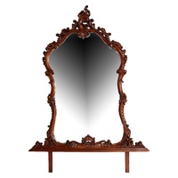 Solid Mahogany Wood Hand Crafted  Large Wall Mirror