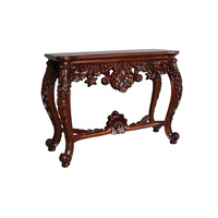 Solid Mahogany Wood Hand Carved Large Hall / Console Table