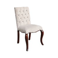Solid Mahogany Wood Antique Reproduction Style French Dining Chair 
