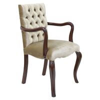 Solid Mahogany Wood French Style Large Carver Chair Reproduction