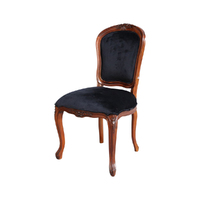 Solid Mahogany Wood Antique Reproduction French Style Dining Chair 