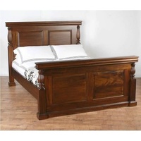 Solid Mahogany Wood Antique Empire Style Bedroom Available in Queen or King