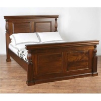 Solid Mahogany Wood Antique Empire Style Bedroom - King Size