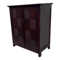 Mahogany Wood Vallery Bedroom Linen Cupboard