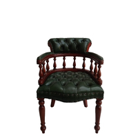 Solid Mahogany Wood Captains' Office Chair 