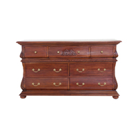 Mahogany Wood 7 Drawers Dynasty Dresser