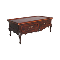 Solid Mahogany Wood Hand Carved Large Coffee Table Antique Reproduction Pre-Order