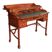 Mahogany Wood Large Writing Desk with Lift Top