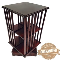 Mahogany Wood Edwardian Style Revolving Bookcase / Bookshelf