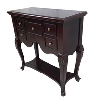 Solid Mahogany Wood Semi Round Hall Table / Low boy 