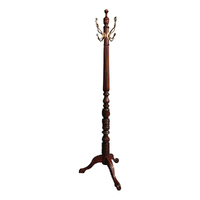 Solid Mahogany Wood Swivel Top Coat Hanger