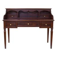 Birmingham Collection Mahogany Wood 5 Drawer Writing Table