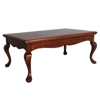 Solid Mahogany Wood Antique Reproduction Classic Rectangular Coffee Table 