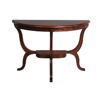 Solid Mahogany Wood Three Legs Hall/Console Table