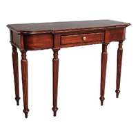 Solid Mahogany Wood Flute Legs Hall/Console Table Pre-Order