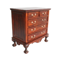 Mahogany Wood Chippendale Chest of Drawers