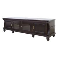 Solid Mahogany Wood Agatha Low TV Cabinet