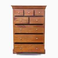 Mahogany Wood Lustleigh Chest of 8 Drawers