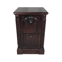 Solid Mahogany Wood Hand Carved Large Resolute Filing Cabinet/Pre-Order