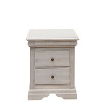 Mahogany Wood Lily Bedside Table