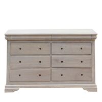 Mahogany Wood Lily Chest of Drawers