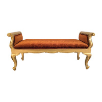 Elegant Solid Mahogany Hand Crafted Charlotte Bed End Stool