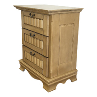 3 Drawers Solid Wood Bedside Table 